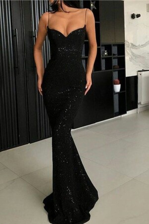 Trendiges Fischkleid aus Samt - Selin Moda Evi