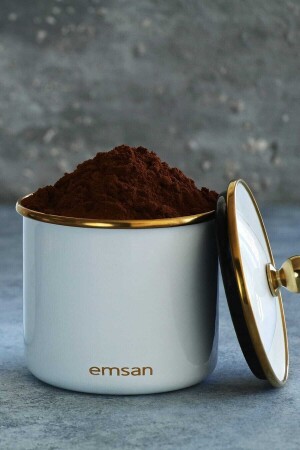 Troy Emaye Küçük Kavanoz Beyaz 600.15.01.0519-1 - Emsan