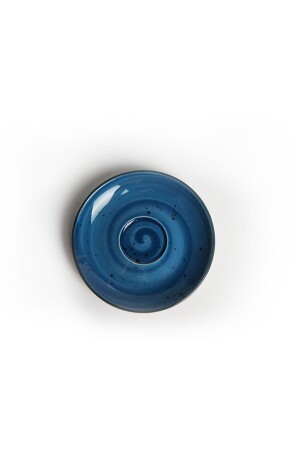 Tulu Porselen Luna Mavi 6 Kişilik Kahve Fincan Takımı 2020ST000000728 - 3