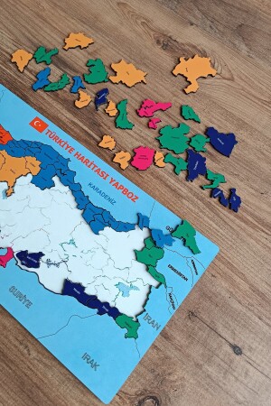 Türkiye Haritası Yapboz Puzzle Eğitici Oyuncak - 3