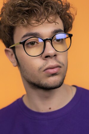 Turtle Black Flexibler, unzerbrechlicher Rahmen, Blaulichtfilter-Bildschirmbrille RRKETURTLE - Red Rook