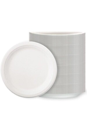 Tusemix 17 Cm Yuvarlak 100lü Köpük Tabak Yuvarlak 17 Cm Mod 33 A 100 Adet 33A - Tusemix