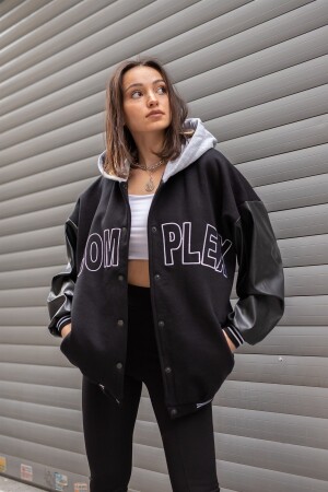 Übergroße komplexe College-Jacke 2XL - Fumood