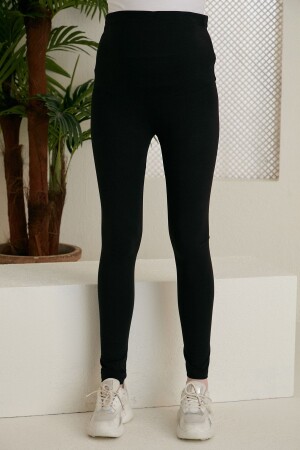 Umstandsstrumpfhose mit verstellbarer Taille, Schwarz - Gör Sin