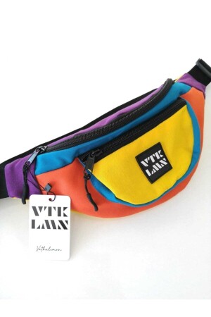 Unisex Bunte Schulter- und Hüfttasche - Vatkalimon