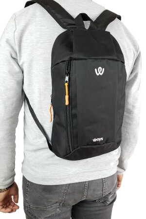 Unisex Schwarzer Mini-Rucksack für Camping, Radfahren, Wandern - Woys
