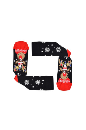 Unisex Yılbaşı Dikişsiz Noel Çorabı,desenli Ve Renkli Soket 4’lü Çorap Seti SCK2222222 - 3