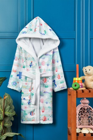 Unterwasser-Digitaldruck-Kinderbademantel - Vevienhome