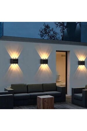 Uranüs Amber Işık Ledli Dekoratif Işık Süzmeli Iç Ve Dış Mekan Modern Bahçe Balkon Salon Teras Aplik dop13437973igo - 6