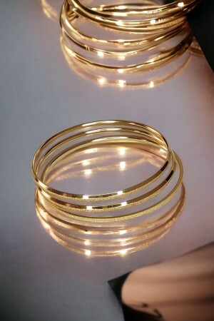 Üstün Çelik Simli Ajda Bilezik Bileklik (3 ADET GÖNDERİLİR) - Esmeray Steel