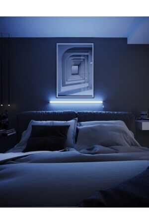 Uzaktan Kumandalı Rgb Led Abajur Aplik Gece Lambası Kumandali - Rgb Model WallStrip2734 - 2