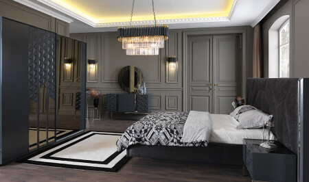 Vadi Antrasit Bazalı Yatak Odası - Cadde Yıldız