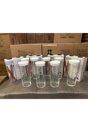 Vakuum-Glasbehälter – Frischhaltedose aus Glas, 8 Liter, Weiß, 43756, pb43756-13 - 1