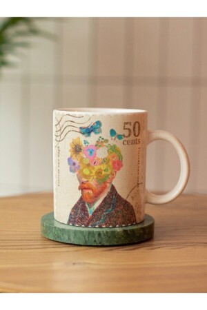 Van Gogh Temalı Özel Tasarım Çift Taraf Baskılı Kupa Bardak-çay Kahve Bardağı Hediye vangoghhh002 - 1