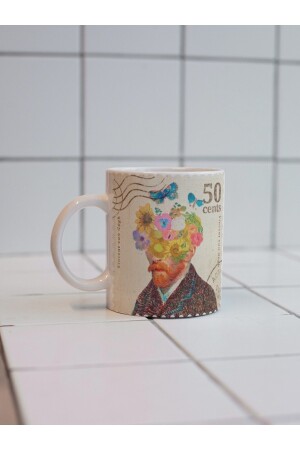 Van Gogh Temalı Özel Tasarım Çift Taraf Baskılı Kupa Bardak-çay Kahve Bardağı Hediye vangoghhh002 - 2