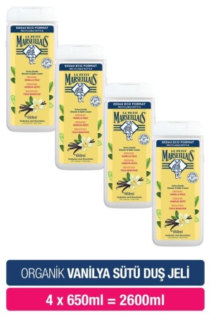 Vanilya Sütü Banyo Ve Duş Jeli Avantajlı Paket 650 ml X4 - Le Petit Marseillais
