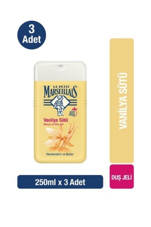 Vanilya Sütü Duş Jeli 250 ml X 3 Adet - Le Petit Marseillais