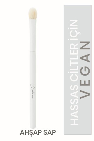 Vegan Düz Konik Gölgeleme Makyaj Fırçası-v703-ahşap Sap 15cm - Soho N.Y.C.