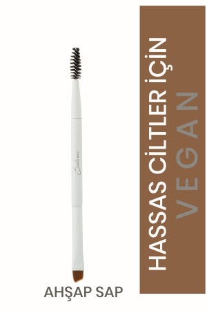 Vegan Kaş-kirpik Makyaj Fırçası-v710- Ahşap Sap 14.5cm - Soho N.Y.C.