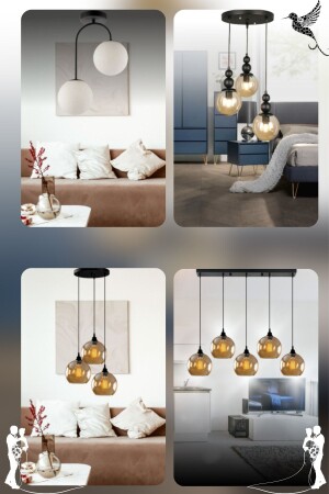 Venus Special Set 2 – Mitgift-Kronleuchter – Schlafzimmer – Wohnzimmer – Küche – Flur VNSET - VEDA AVİZE