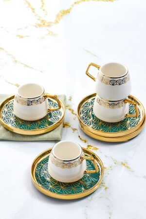 Verde Set mit 6 Kaffeetassen 100 ml 153. 03. 06. 8724 - Karaca