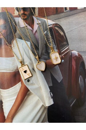 Vergoldete Damen-Halskette „Beste Freunde“, 3-teilige Halskette, Freunde-Halskette - Mercy Aksesuar