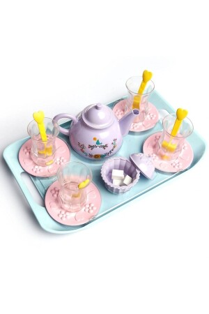 Verpackte Teezeit mit schlanken Gläsern Urt-011-001 - Birlik Oyuncak