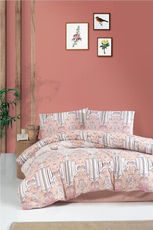 Vesbe Çift Kişilik Nevresim Takımı 200 X 220 Kiremit NV447 - Mulberry