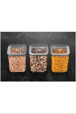 Vip Ahmet 6 Lı 1000 Ml Sude Kare Saklama Kabı vp328sudesetideacorp - Vip Ahmet