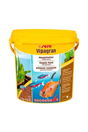 Vipagran Granül Balık Yemi 10 Lt 3 Kg 0204 - 1