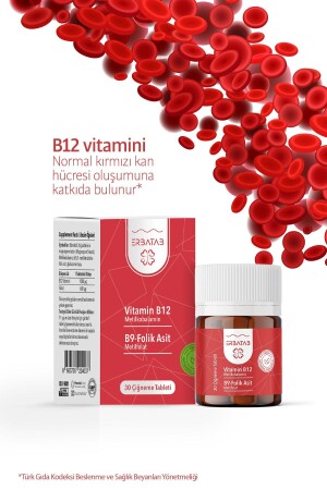 Vitamin B12- Folik Asit B9-Metilkobalamin-Metilfolat vitamin - 6