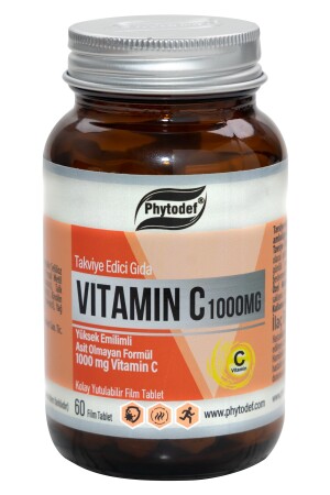 Vitamin C 1000 Mg - 60 Tablet PHYTDFCLLGNTBLT-83 - 1