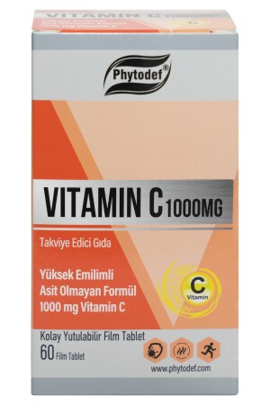 Vitamin C 1000 Mg - 60 Tablet PHYTDFCLLGNTBLT-83 - 4