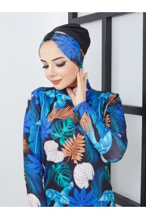 Vollständig bedeckter Hijab-Badeanzug mhll000 - 3