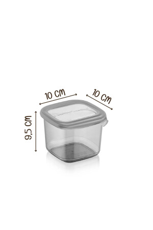 Vorteilhaftes 6-teiliges Boly-Set mit quadratischen Aufbewahrungsbehältern mit goldenem Etikett und Löffel, 550 ml – mehrere Sets können hergestellt werden MCH09147 - 2