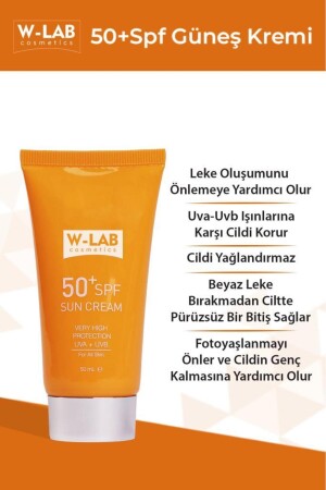 W-Lab Sun Cream 50+ SPF Güneş Koruyucu 00003 - 1