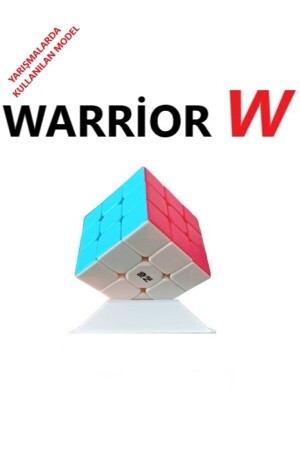 Warrior W 3x3 Yarışma Model Zeka Küpü Stand Sabır Küpü Akıl Küpü Zeka Oyunları Rubik Küp EQY503 - 5