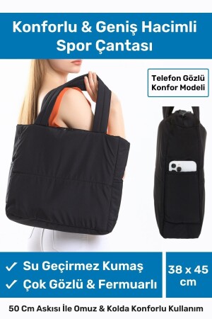 Wasserdichte Damen-Fitness-Sport-Tagestasche, großes Volumen, langlebige Sportler-Hand- und Armtasche, Stoff, große Tasche für Fitnessstudio-Modell - Lacheln