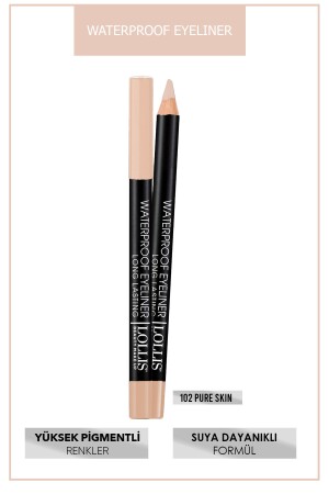 Wasserfester Eyeliner 102 Pure Skin / Wasserfester Eyeliner 102 Hautfarbe - Lollis