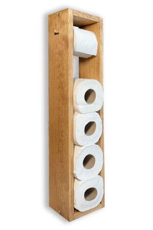 Wc Kağıtlık Tuvalet Kağıtlığı Ahşap Banyo Meşe Rengi meşe60x15 - AHŞAAP