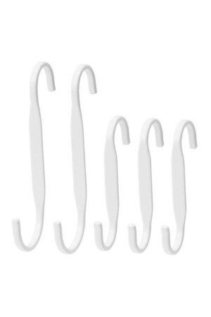 Weißer Stahlhaken 5 Stück NEREBY - IKEA