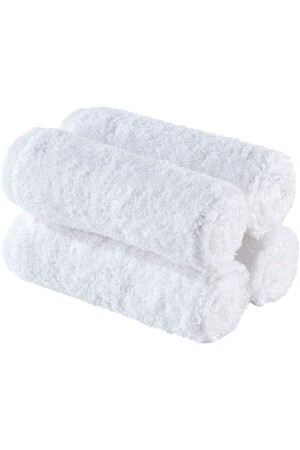 Weißes 4-teiliges Hand- und Gesichtstuch 30x30 - Kayabey Home