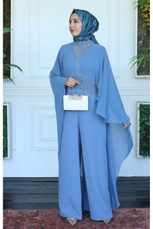 WHITE CORNER Abendkleid Overall 2860 Dunkelblau - White Corner