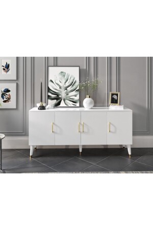 Yağmur Mehrzweck-moderne Konsole – alles in einem. Hochwertiges MDF YagmurBeyaz - KZNMOB HOME