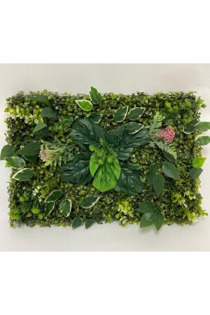 Yapay Çiçek Duvar Kaplama 40*60 Cm Panel Şimşir Dik Duvar Uygulama Çim Dikey Bahçe - Veal Store