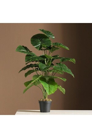 Yapay Çiçek Saksıda Pothos Yeşil 18dal 60cm Salon Çiçeği Yapay Bitki - Nettenevime