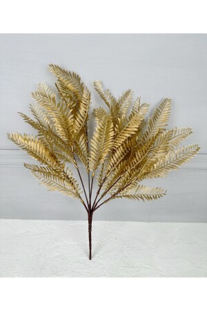 Yapay Yelpaze Çiçek Mat Gold - Pekibu