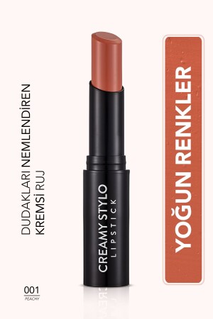 Yarı Parlak Stick Ruj- Creamy Stylo Lipstick -001 Peachy-8682536013611 - Flormar