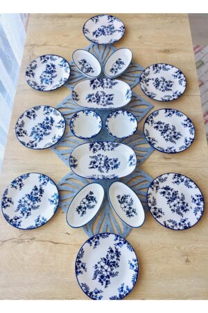 Yasemin Desen 8 Kişilik 16 Parça Kahvaltı Takımı - Venüs Home Decoration