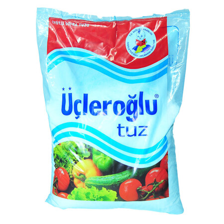 Yemeklik İyotlu Öğütülmüş Kalın Sofra Tuzu 1500 Gr - Üçleroğlu